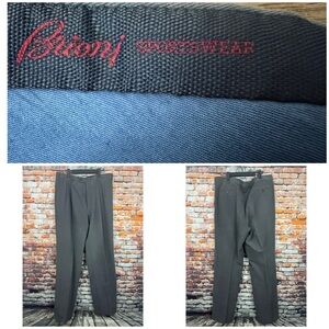 Brioni Sportwear Cannes Pleated Cotton Pants Gray Regular 38x35 Gray Italian